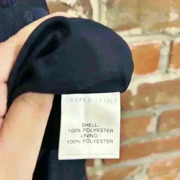 Draper James Navy Blue Long Sleeve Polka Dot Midi Size 0 - Picture 7 of 9